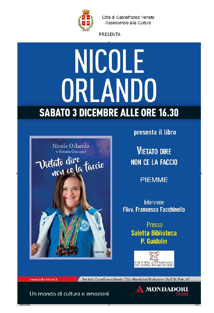 Locandina presentazione libro Nicole Orlando